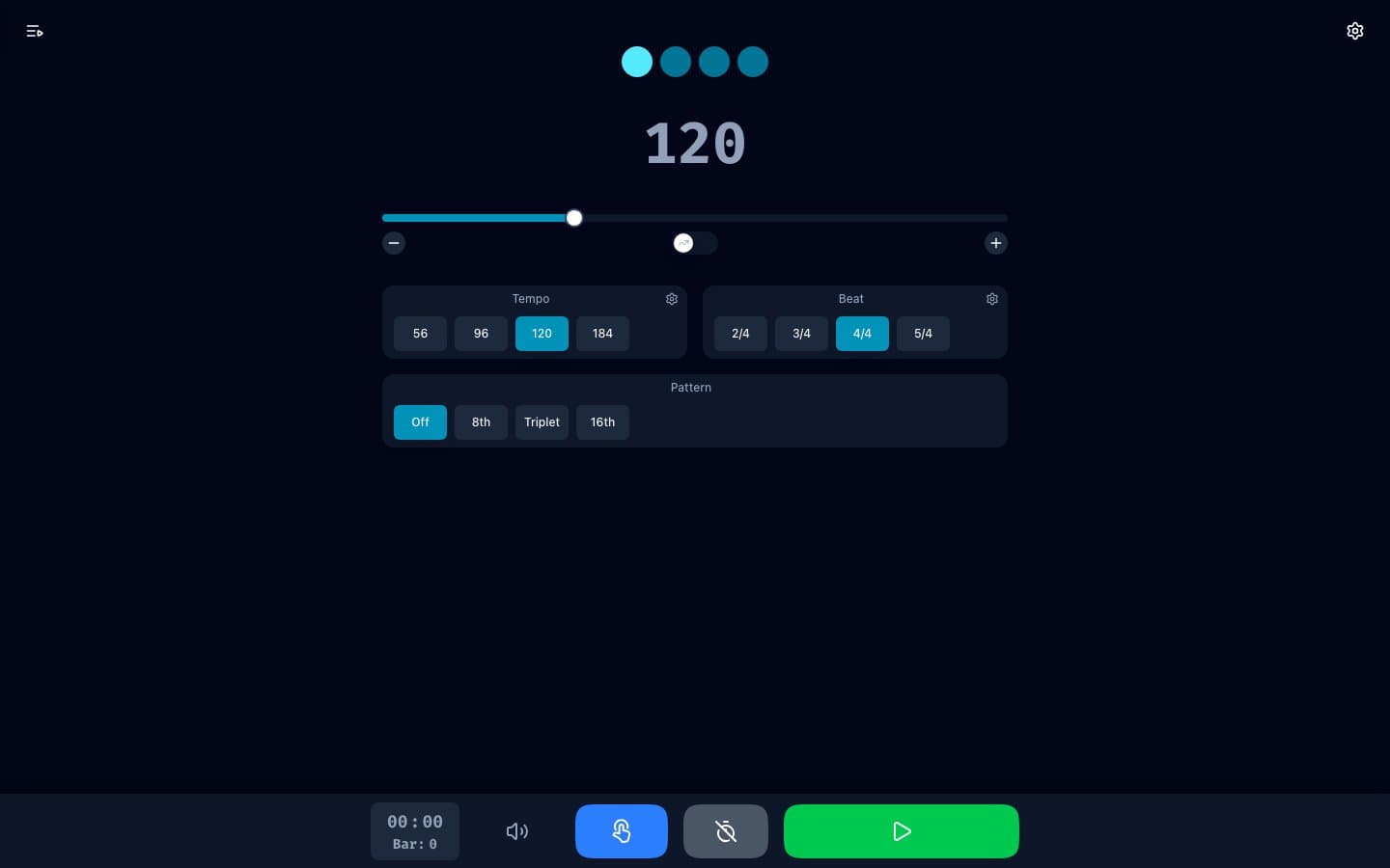 The app in v1.0