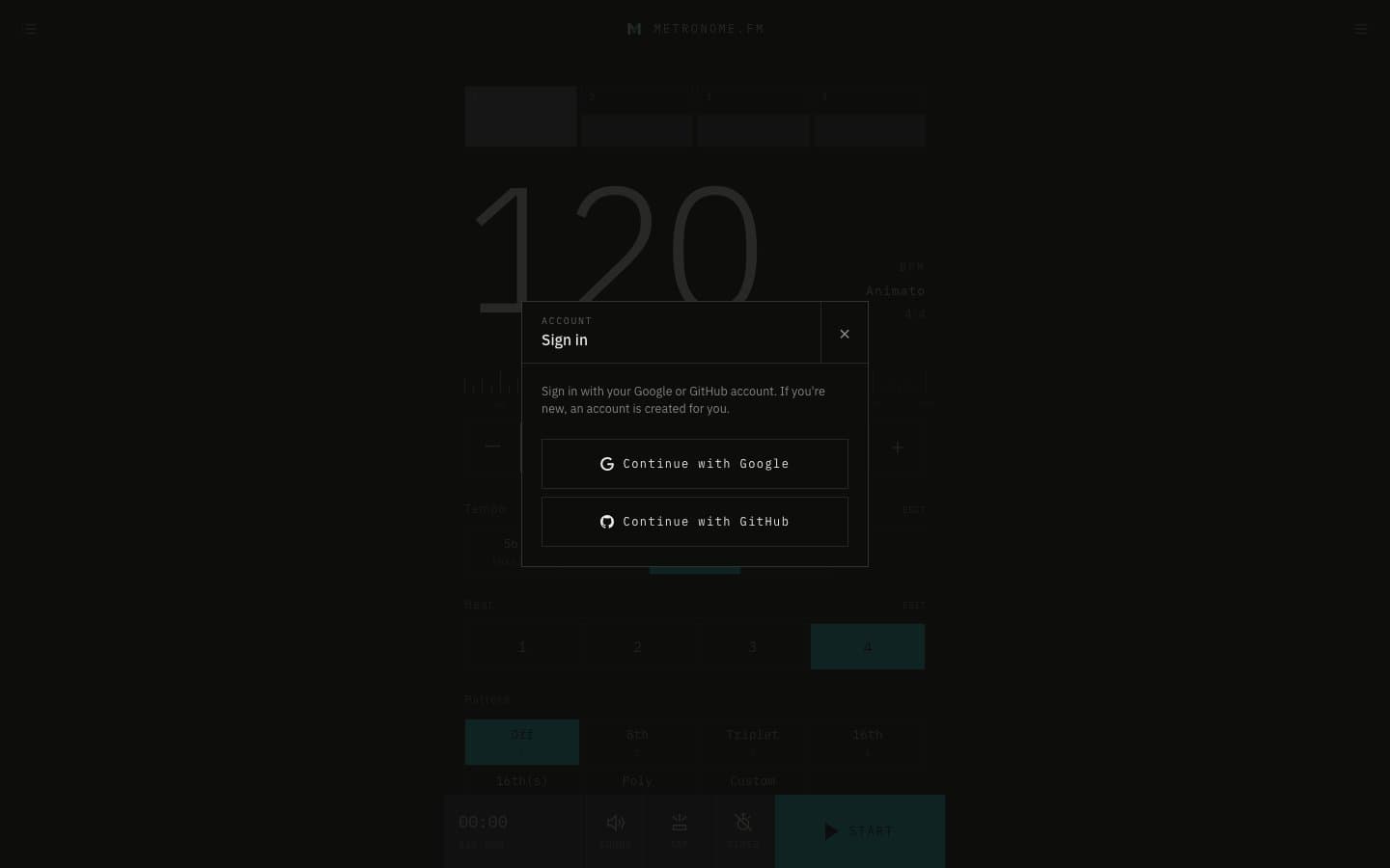 The rebuilt sign-in screen in v2.2